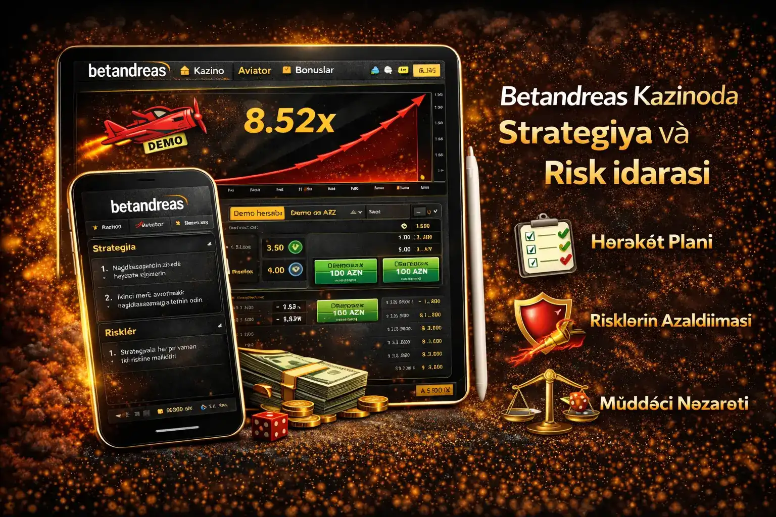 Betandreas kazino strategiyaları – risklərin idarə edilməsi və oyun tövsiyələri